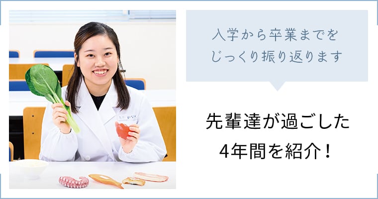 先輩たちが過ごした4年間を紹介！
